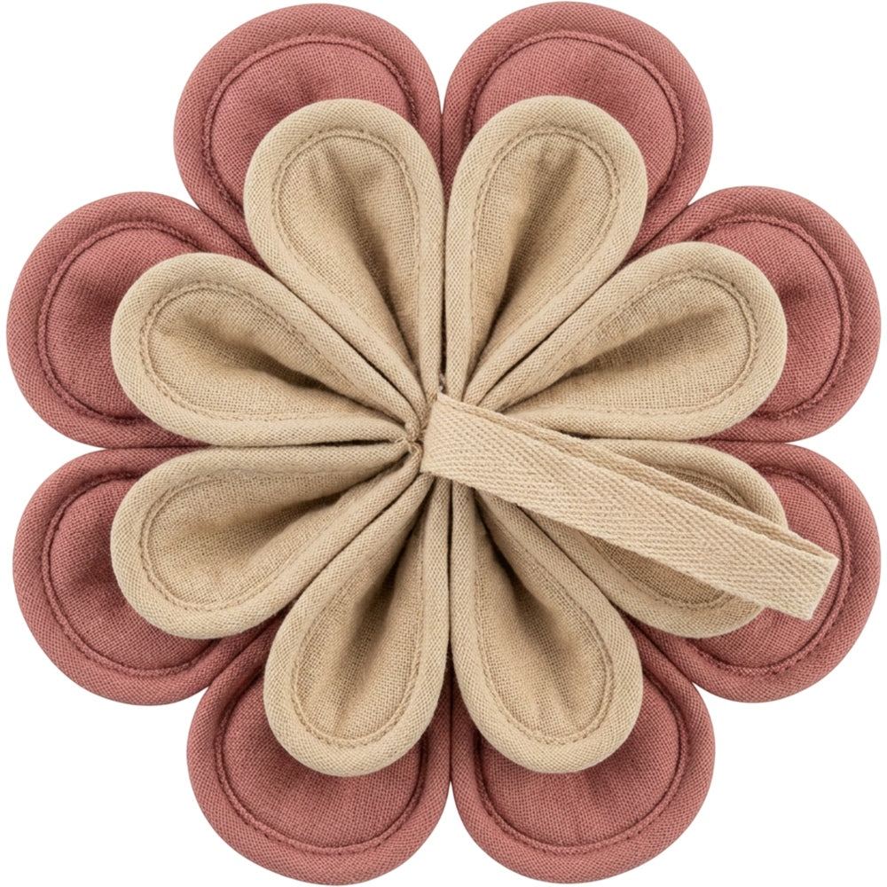 Xkdwp Double Layer Cotton Muslin Petal Wash Ball Rose Sand - Product view